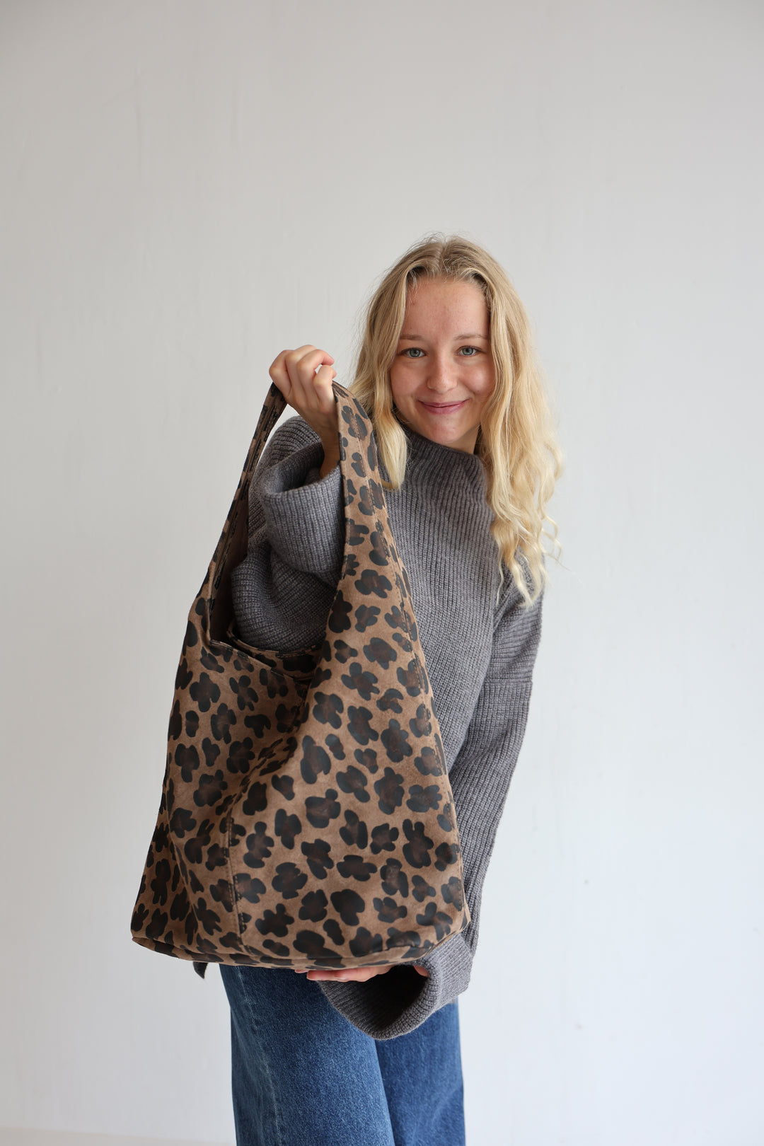 Handtasche aus Wildleder Vintage Vibes