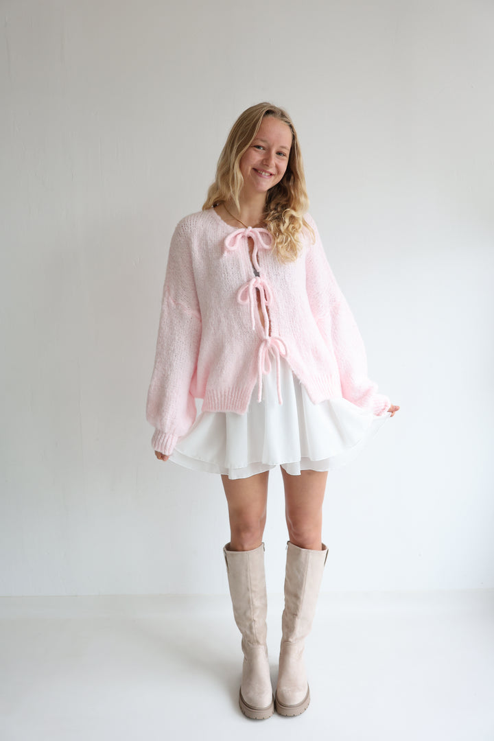 Langarm Cardigan mit Schleifen Lilly