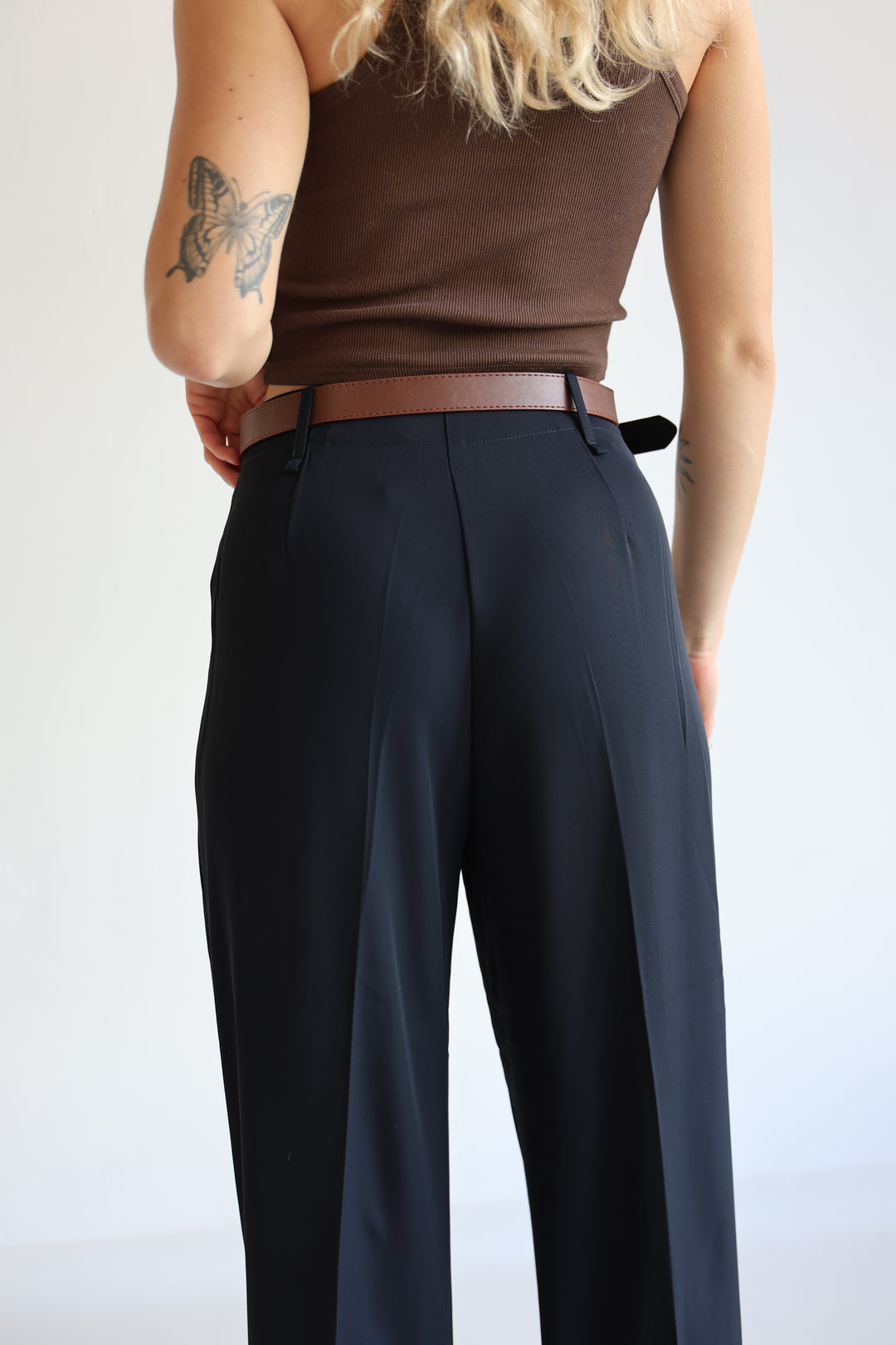 Bundfaltenhose mit Gürtel Anna