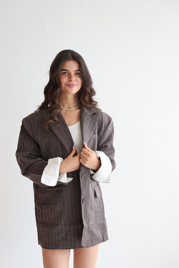 Manhattan Pinstripe Skirt