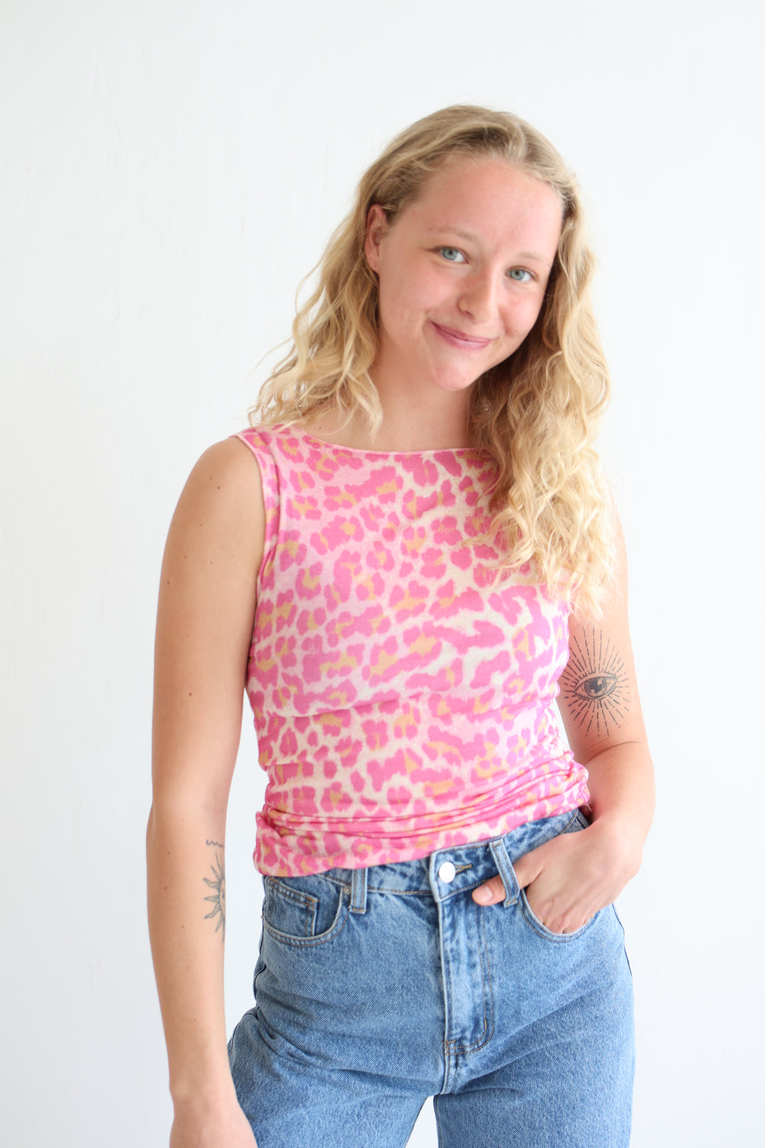 Cashmere Top Wild Leo