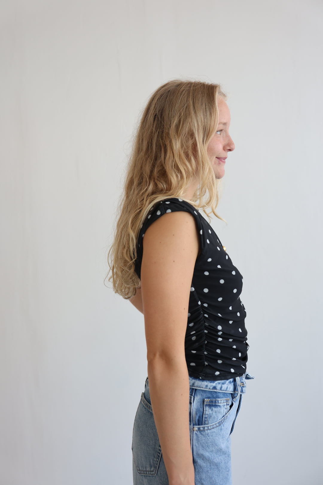 Ruffled Polka Dots Top