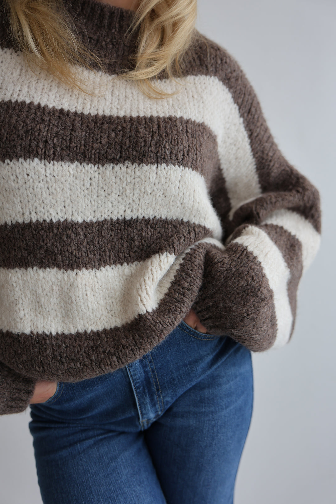 Fluffy Blockstripes Pullover Hannah