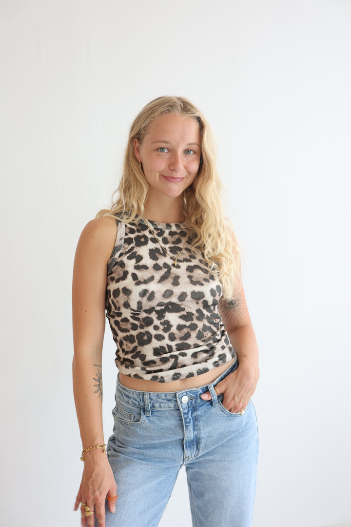 Animal Print Leopard Tank Top