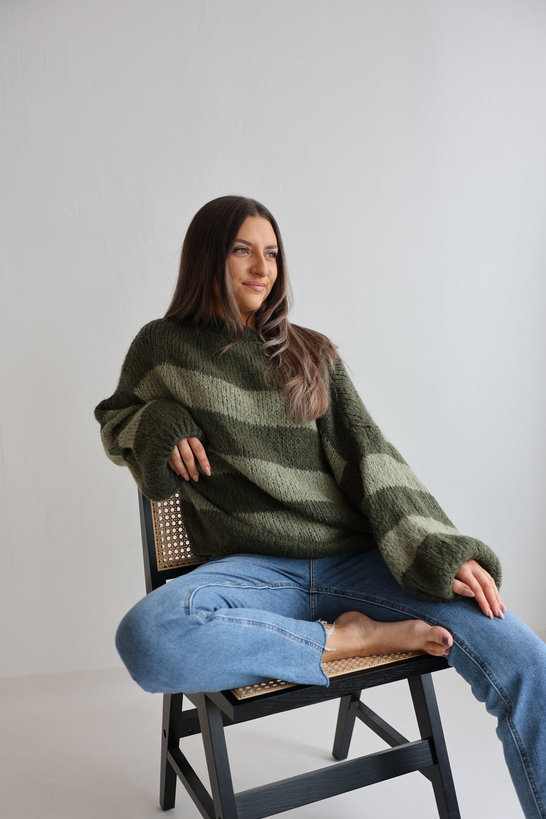 Fluffy Blockstripes Pullover Hannah