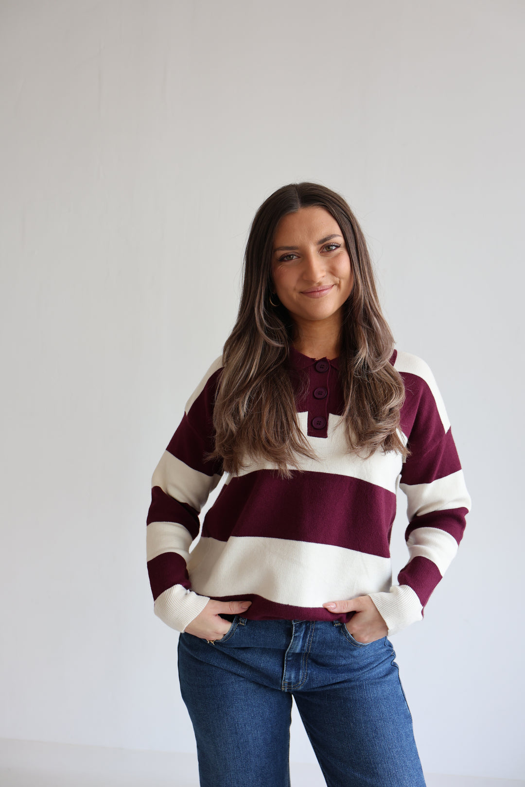 Long Polo Cute Stripes