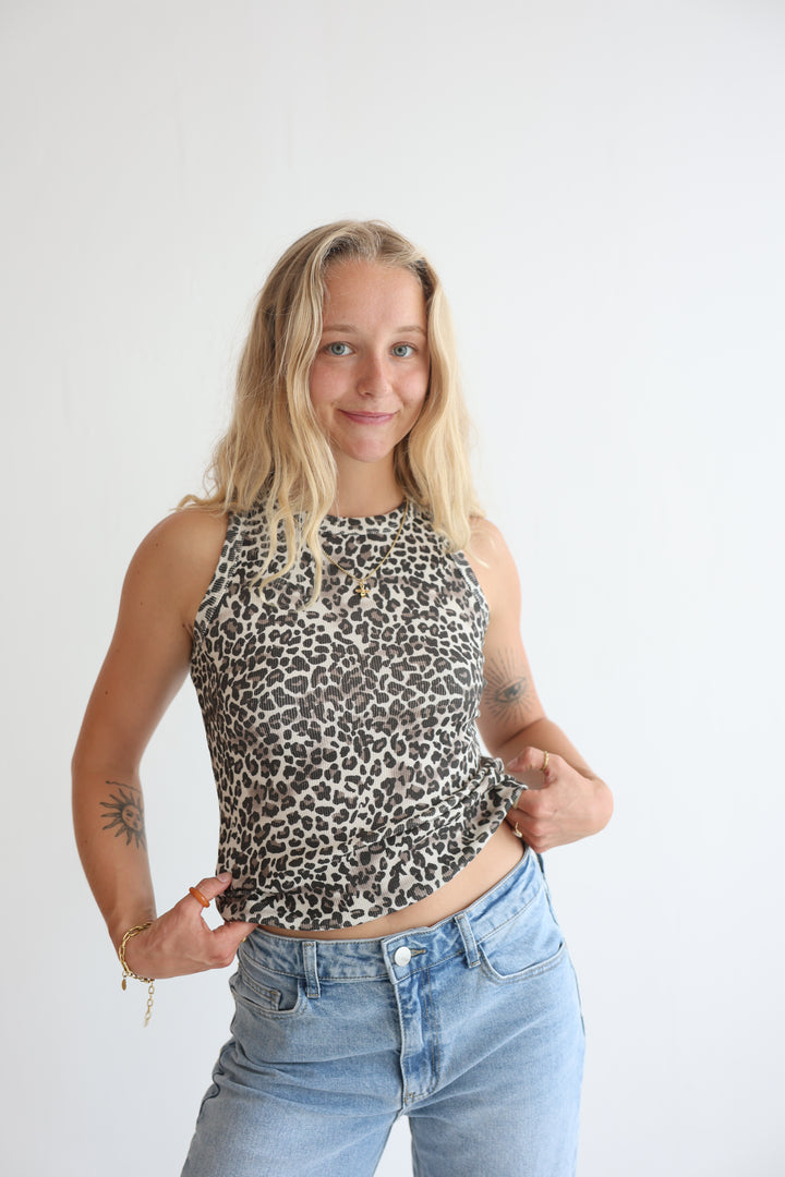 Animal Print Leopard Tank Top