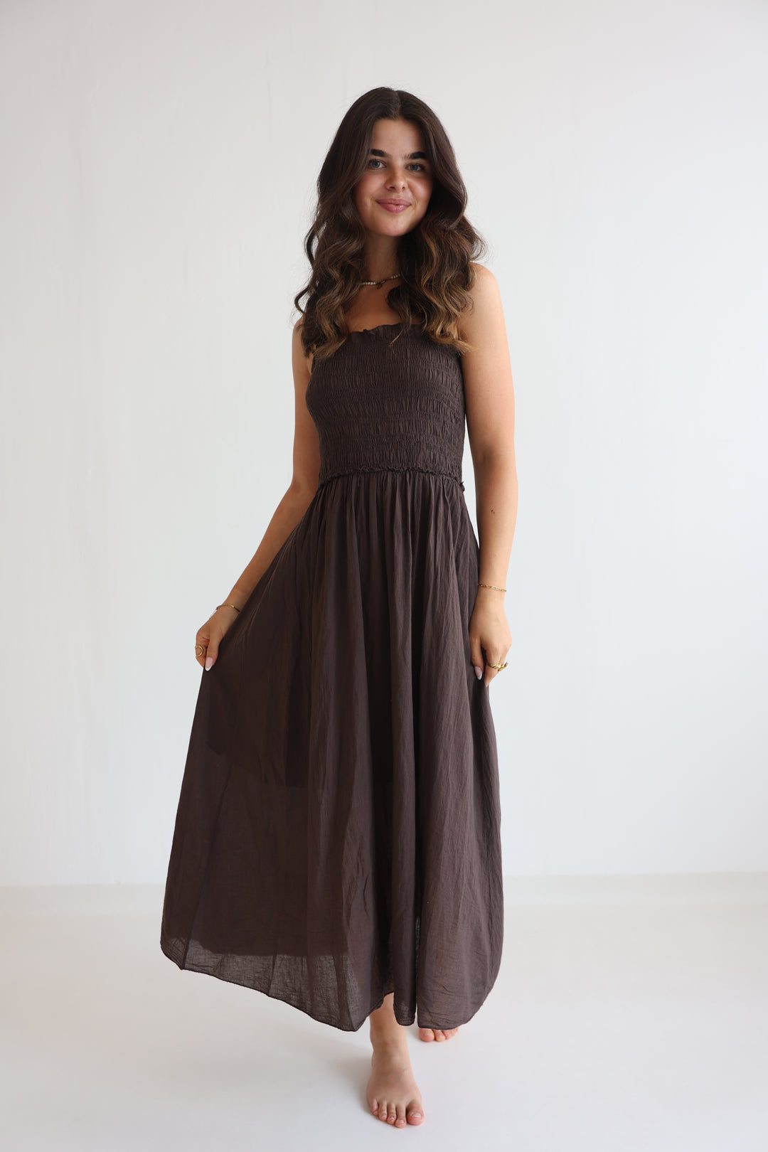 Soft Horizon Cotton Dress