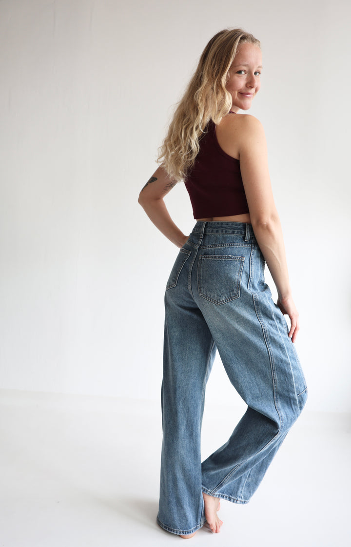 Relaxed Barrel Fit Jeans Juna