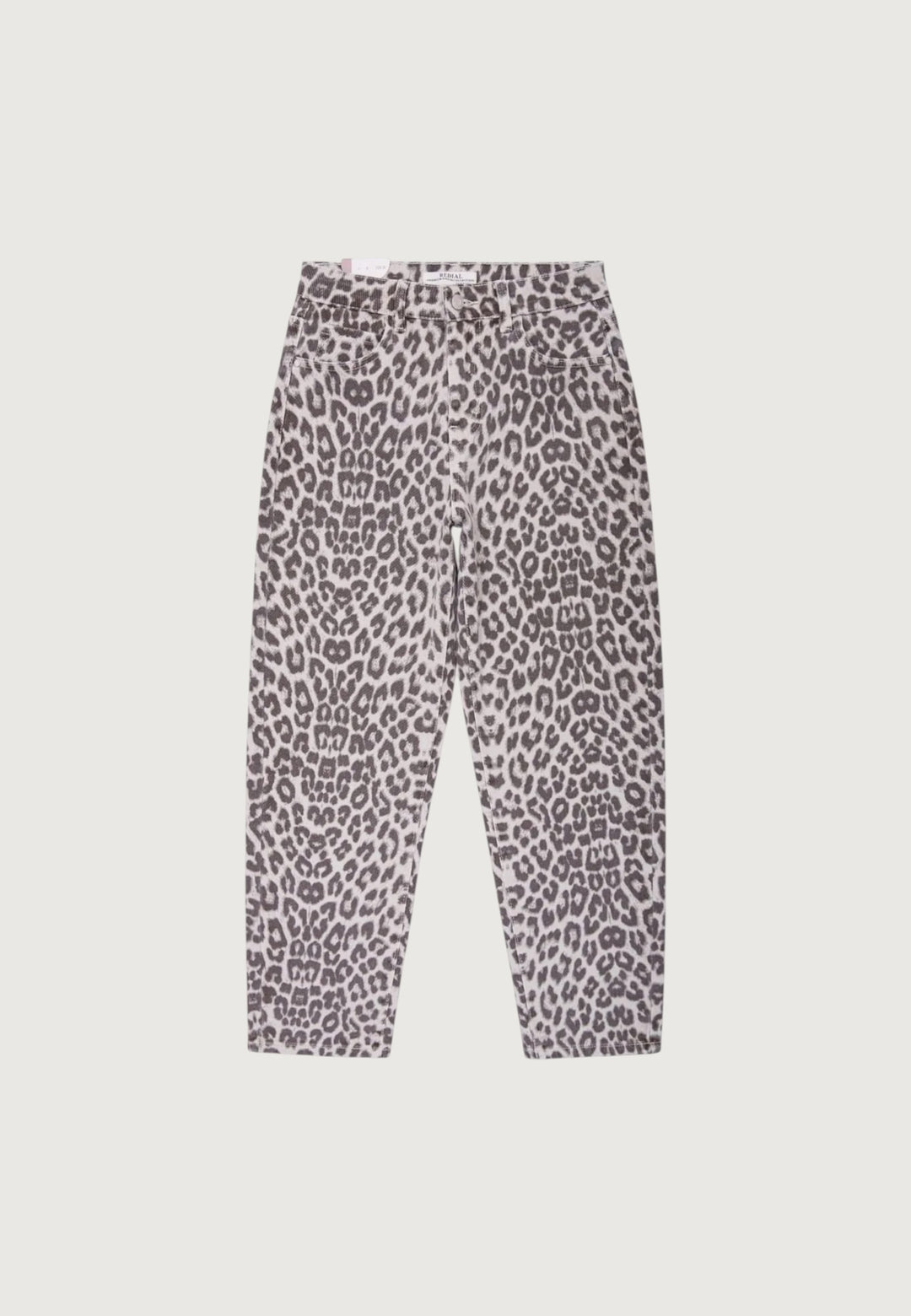 Mom Jeans mit Leoprint
