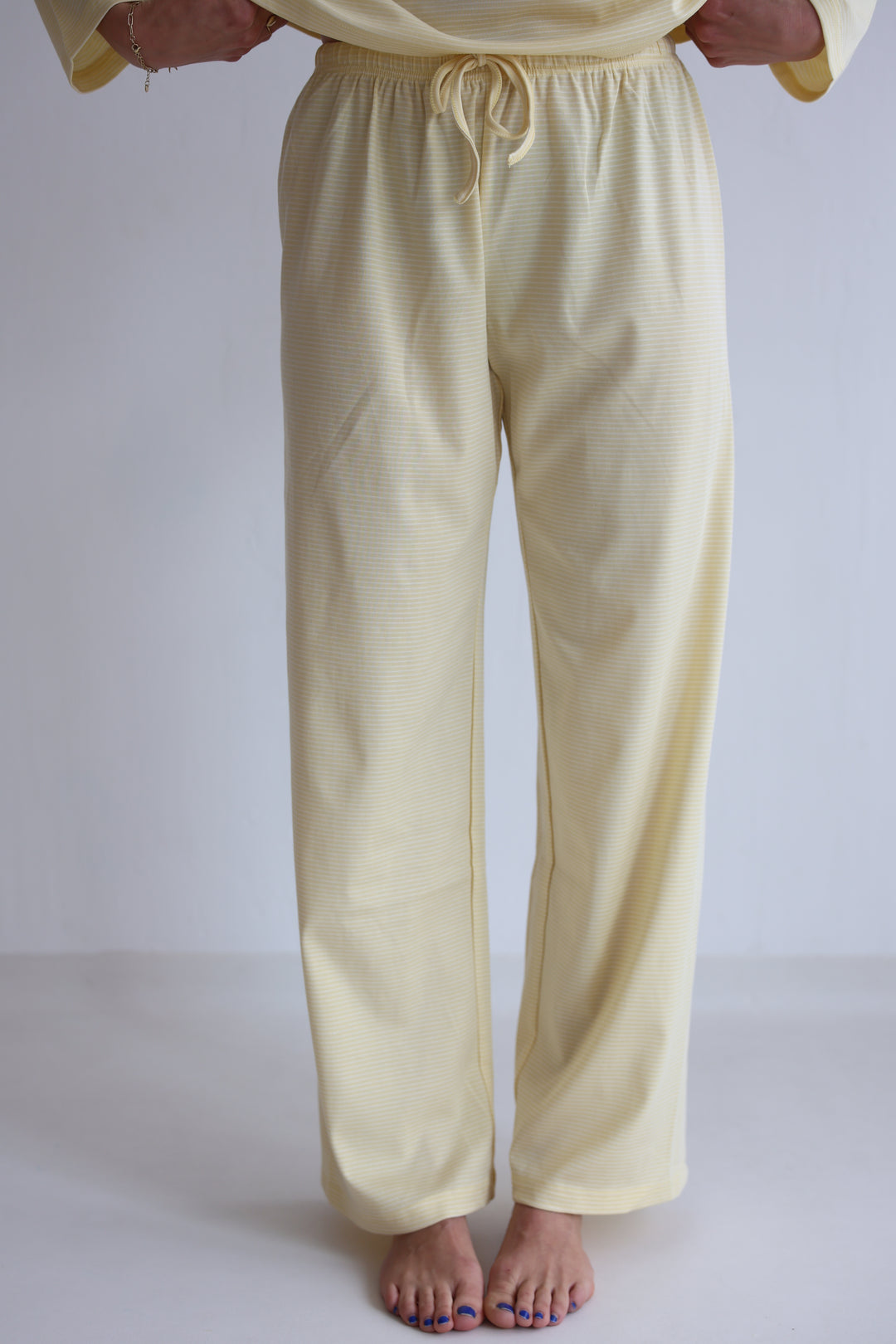 Fine Striped Sweatpants