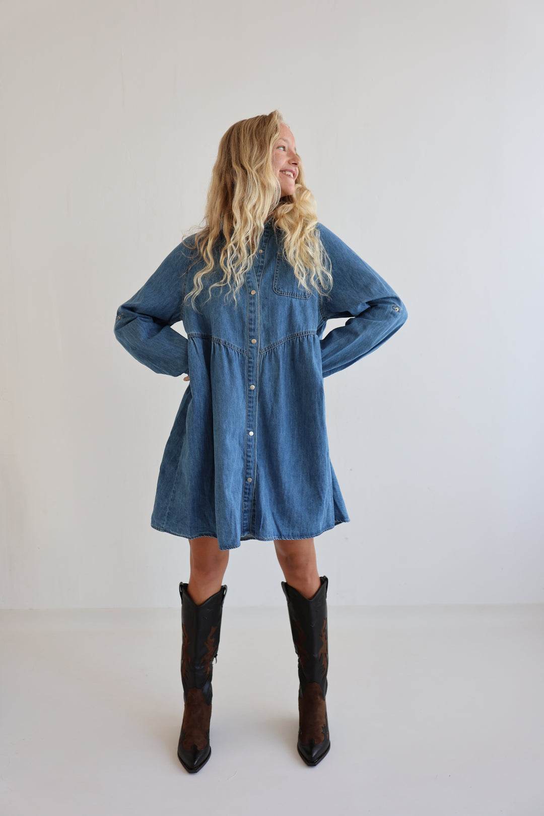 Relaxed Fit Denim Dress