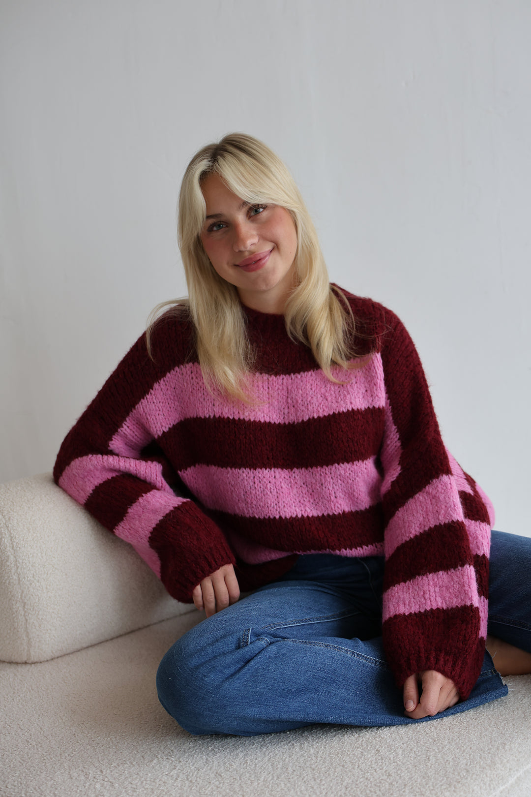 Fluffy Blockstripes Pullover Hannah