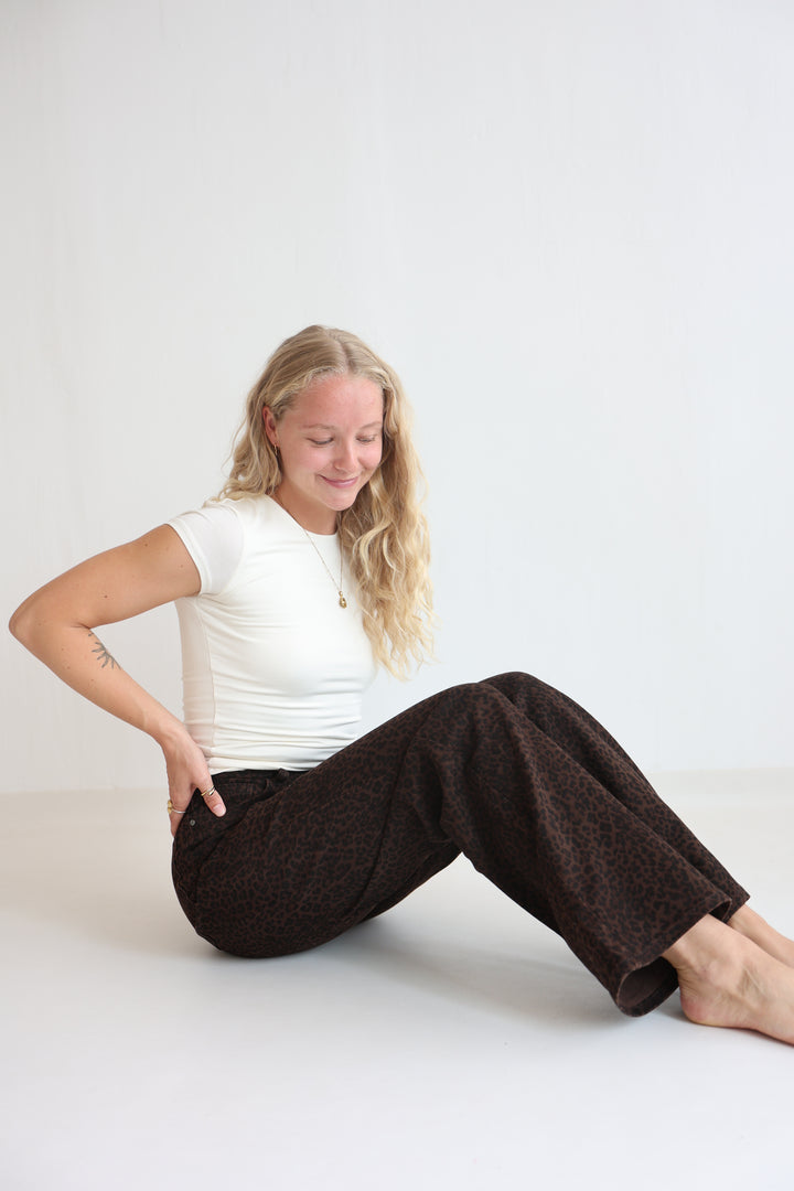 After Dark Animal Straight Fit Jeans