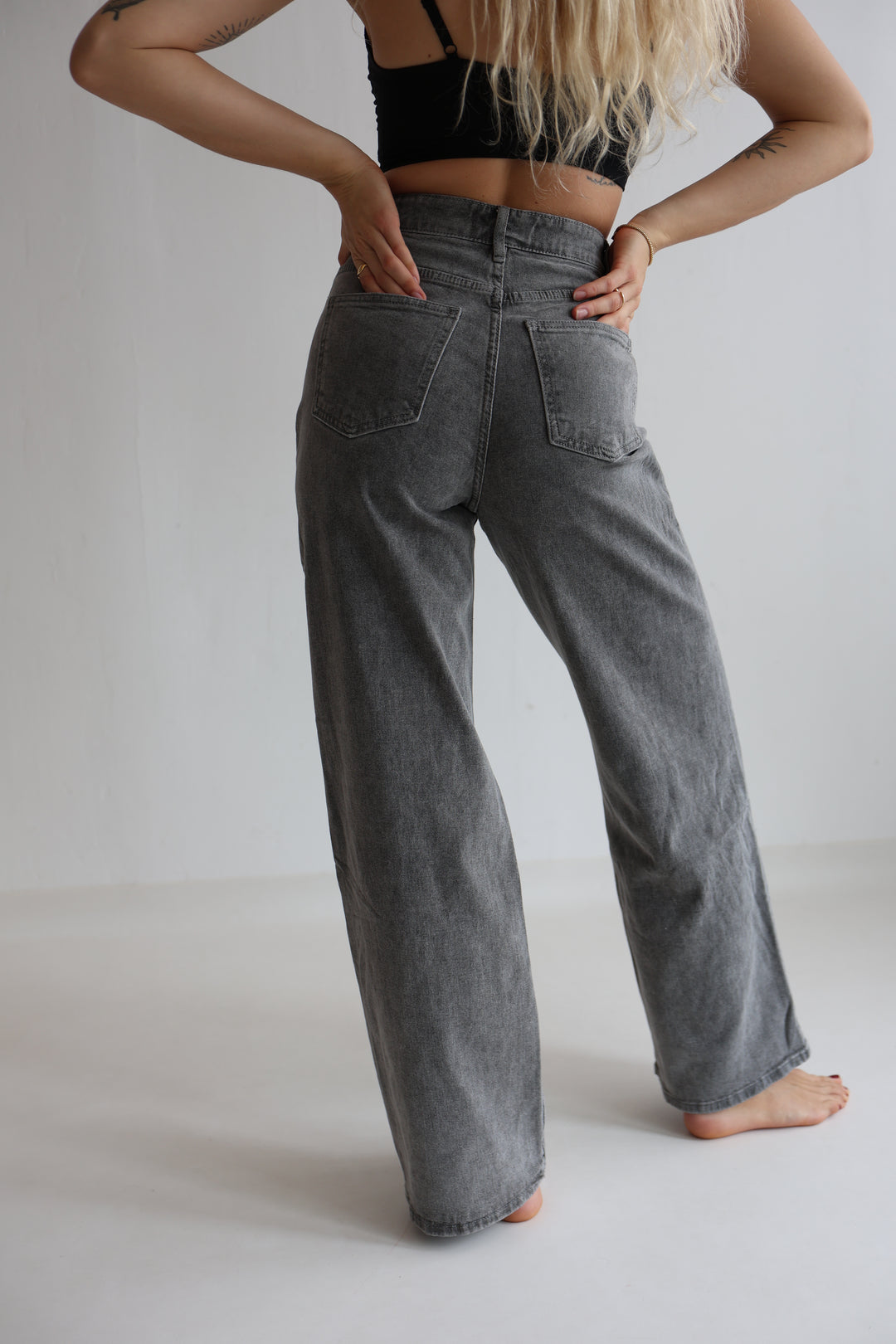 Asymmetrische Straight Fit Jeans Daria