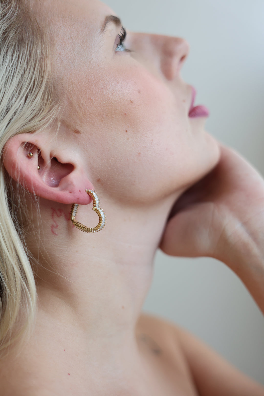 Große Ohrringe Shining Heart