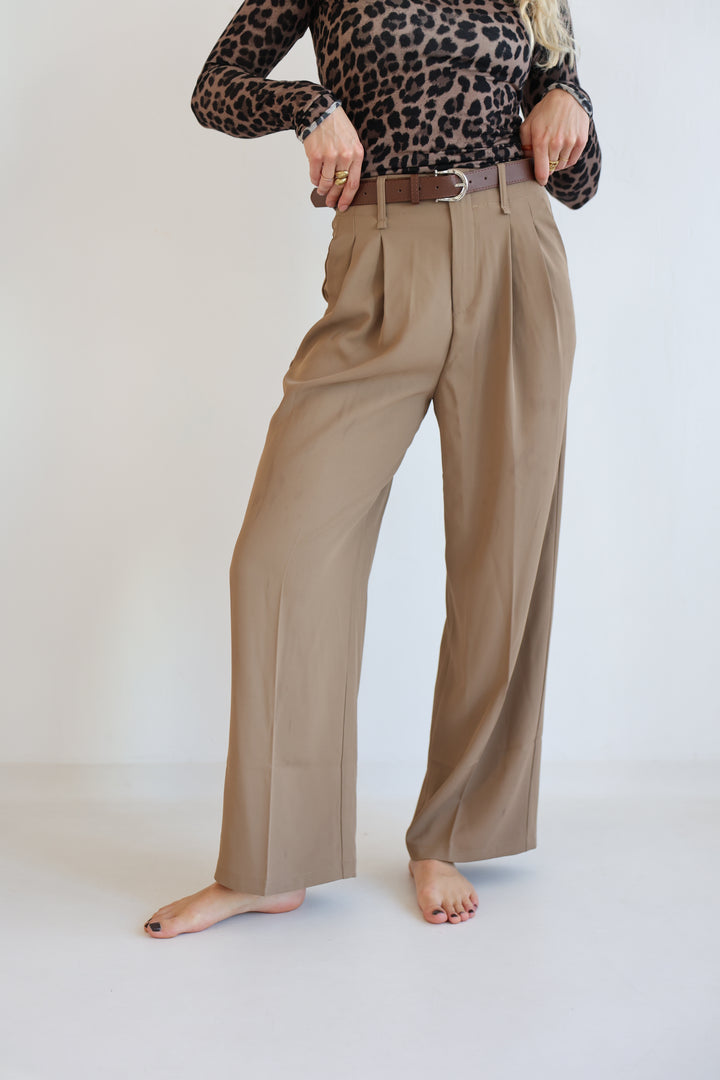Bundfaltenhose mit Gürtel Anna