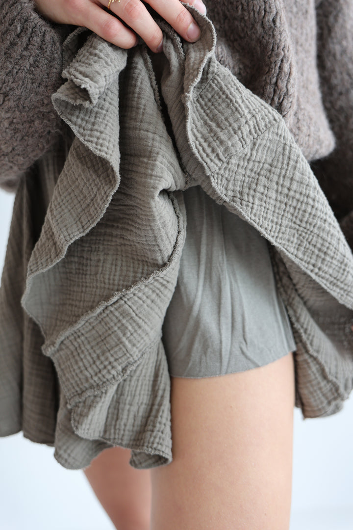 Volantrock aus Musselin Mila