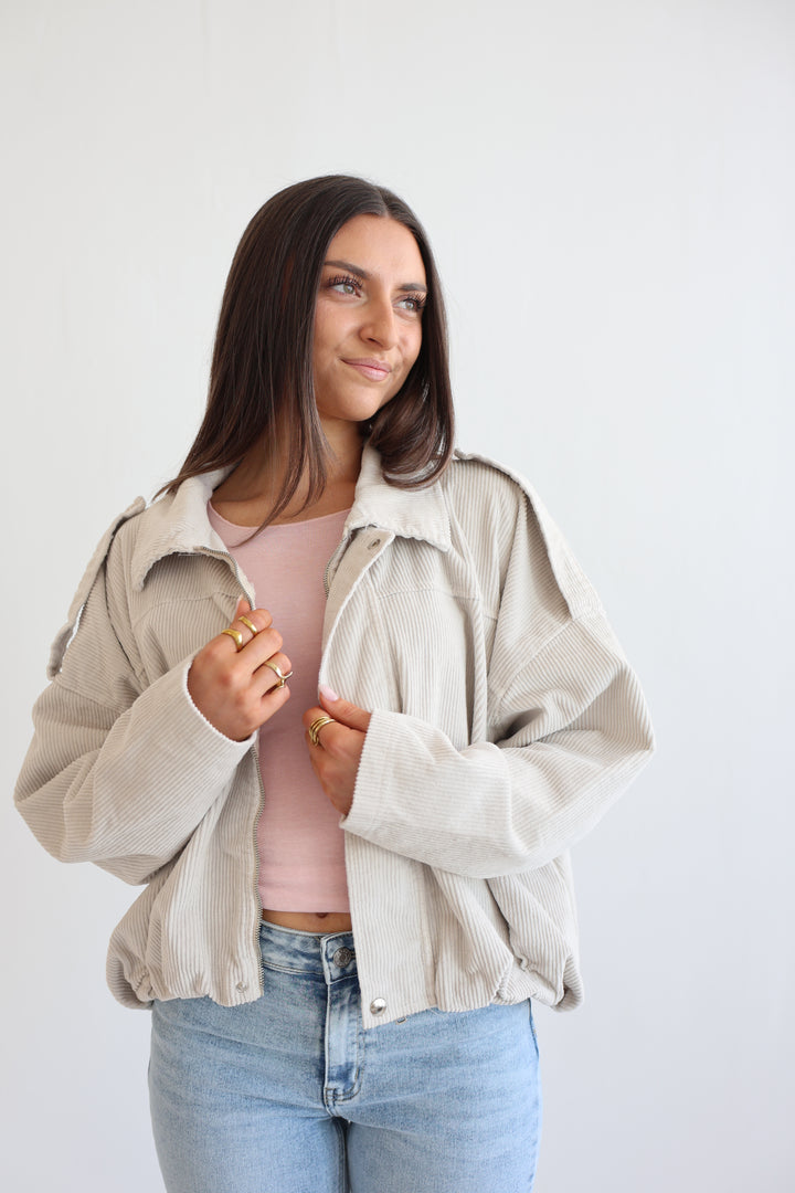 Cord Bomber Jacket