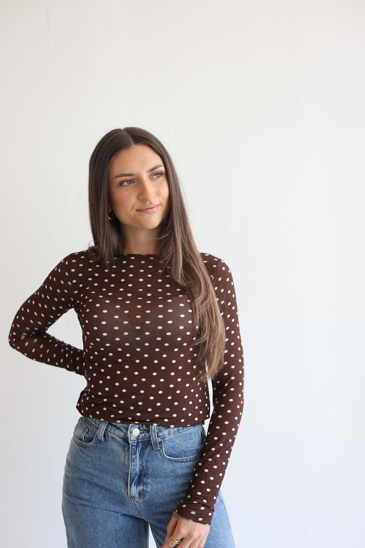 Polka Dots Cashmere Longsleeve