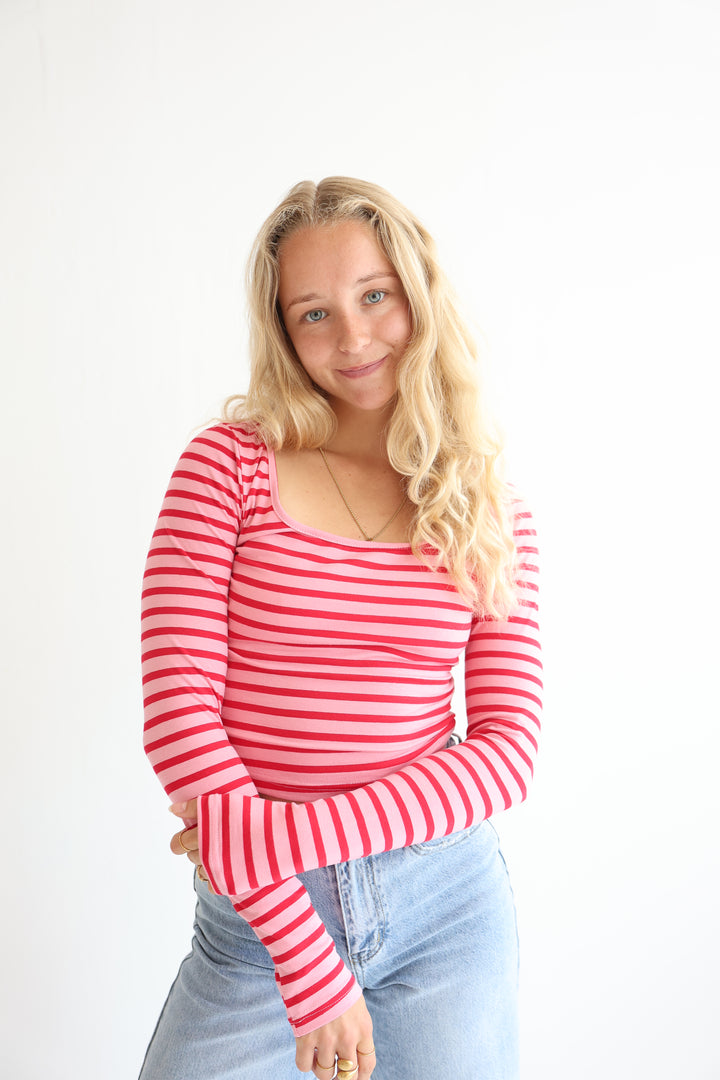 Cropped Striped Longlsleeve Jenna