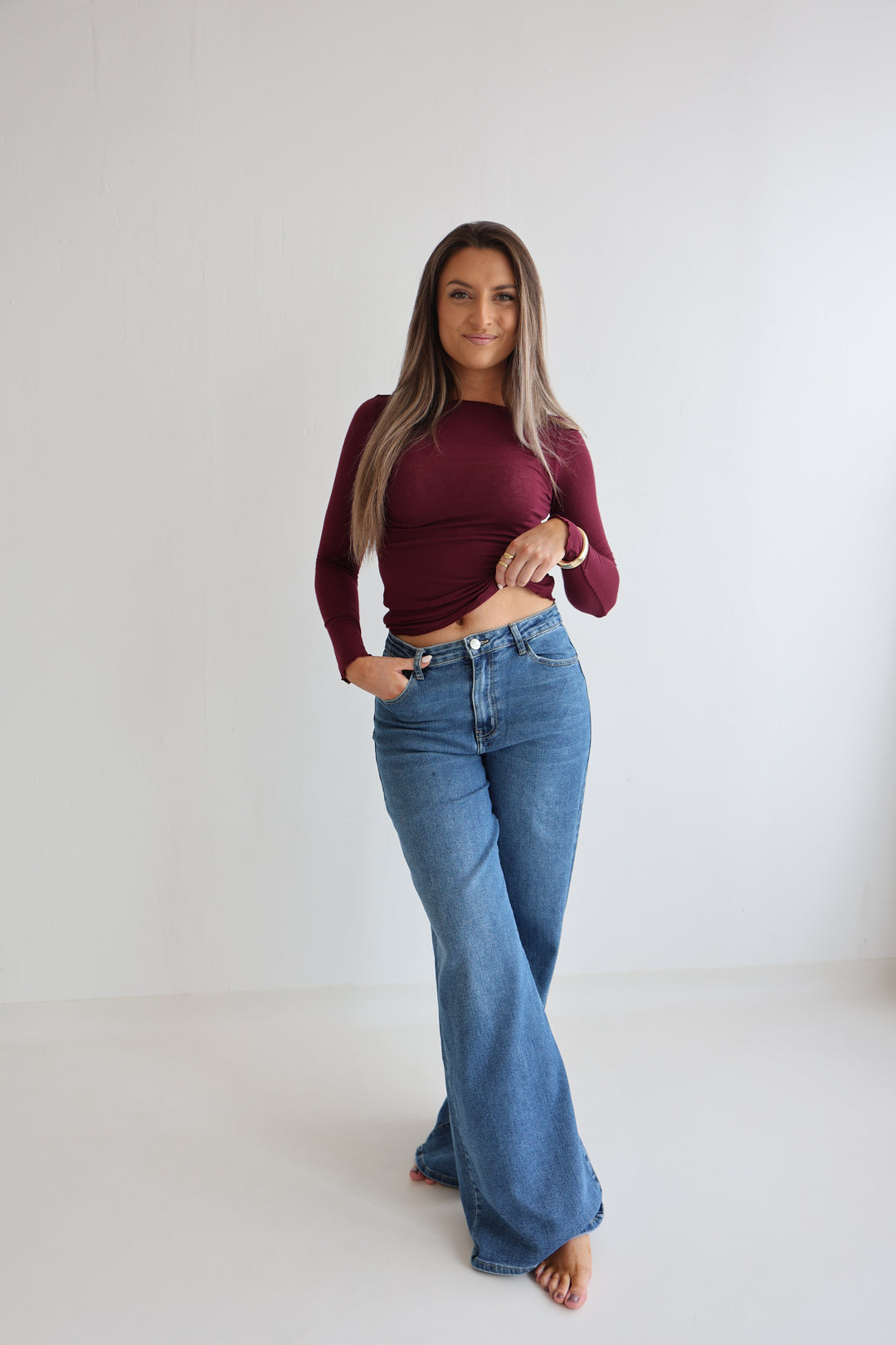 Cashmere Longsleeve Liliana (einfarbig)