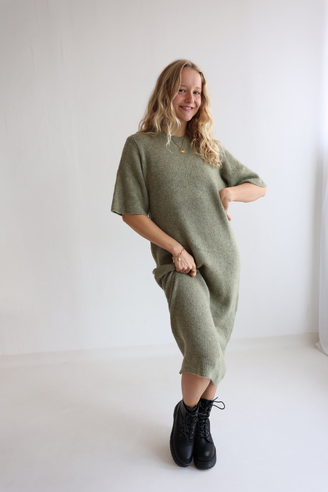 Langes Strickkleid Nuna