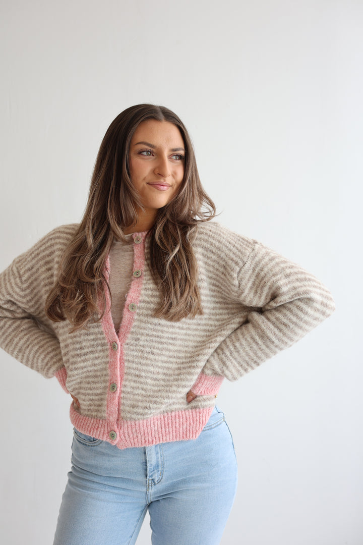 Gestreifter Cardigan Moodline Knit