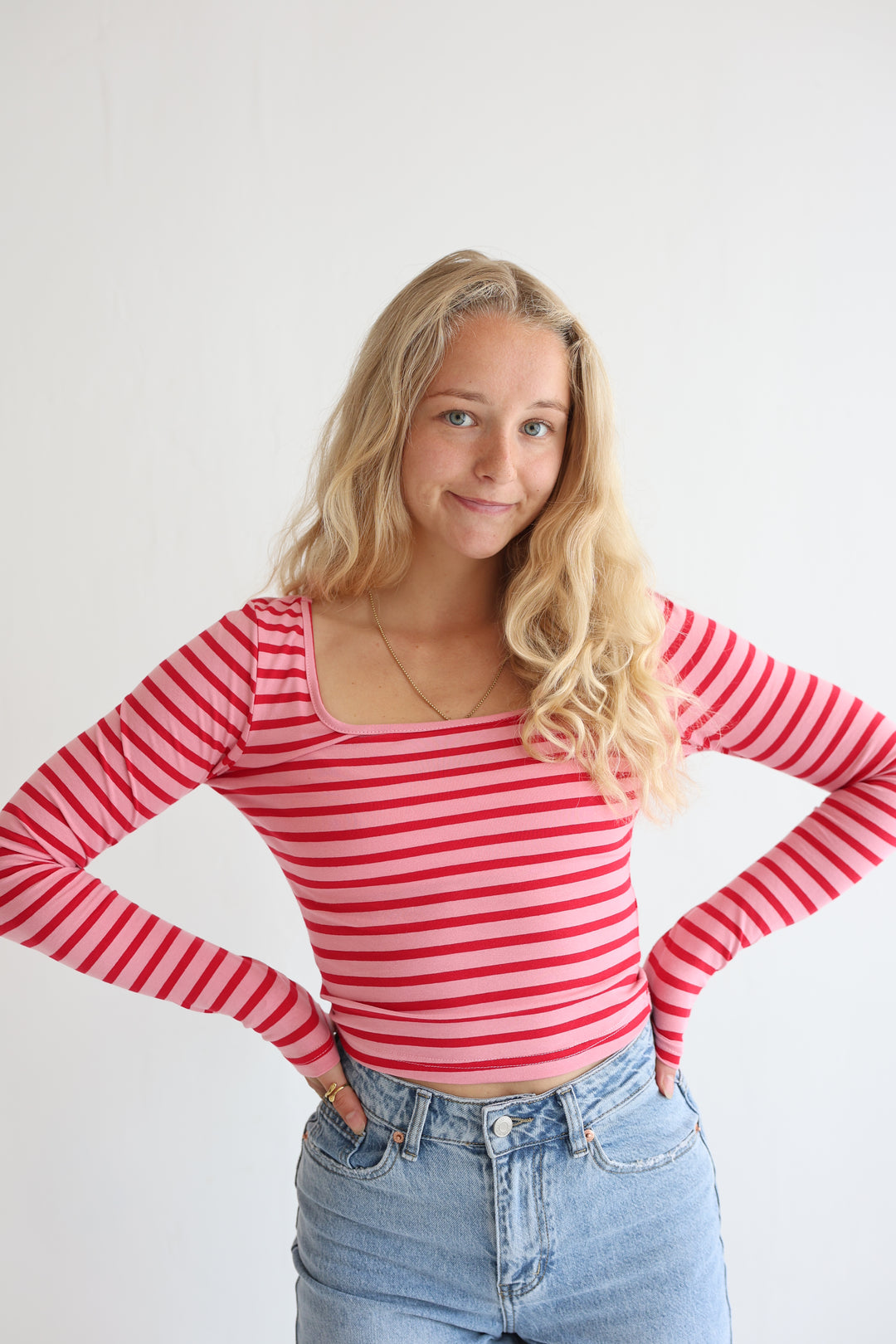 Cropped Striped Longlsleeve Jenna