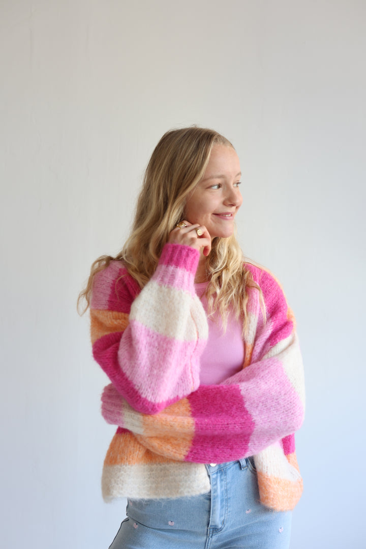 Cardigan Peach Blossom