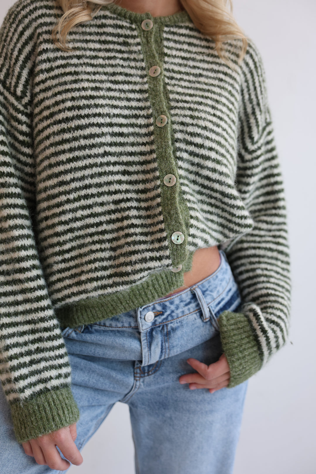 Gestreifter Cardigan Moodline Knit