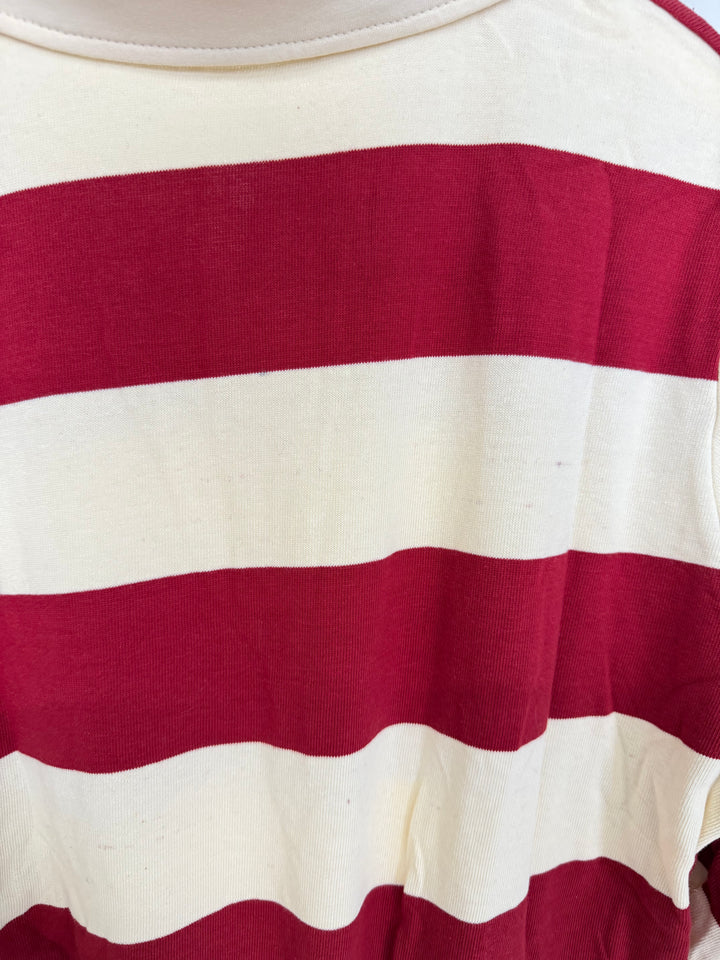 RETRO BURGUNDY LONG POLO S/M (B-WARE)