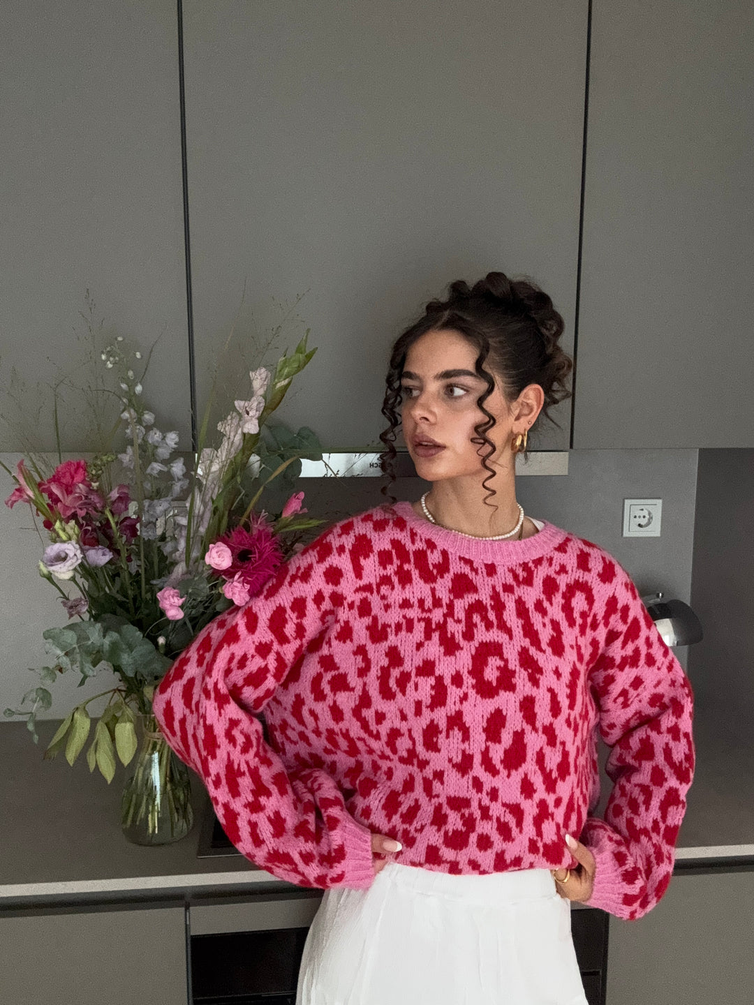 Pullover Soft Leopard Knit