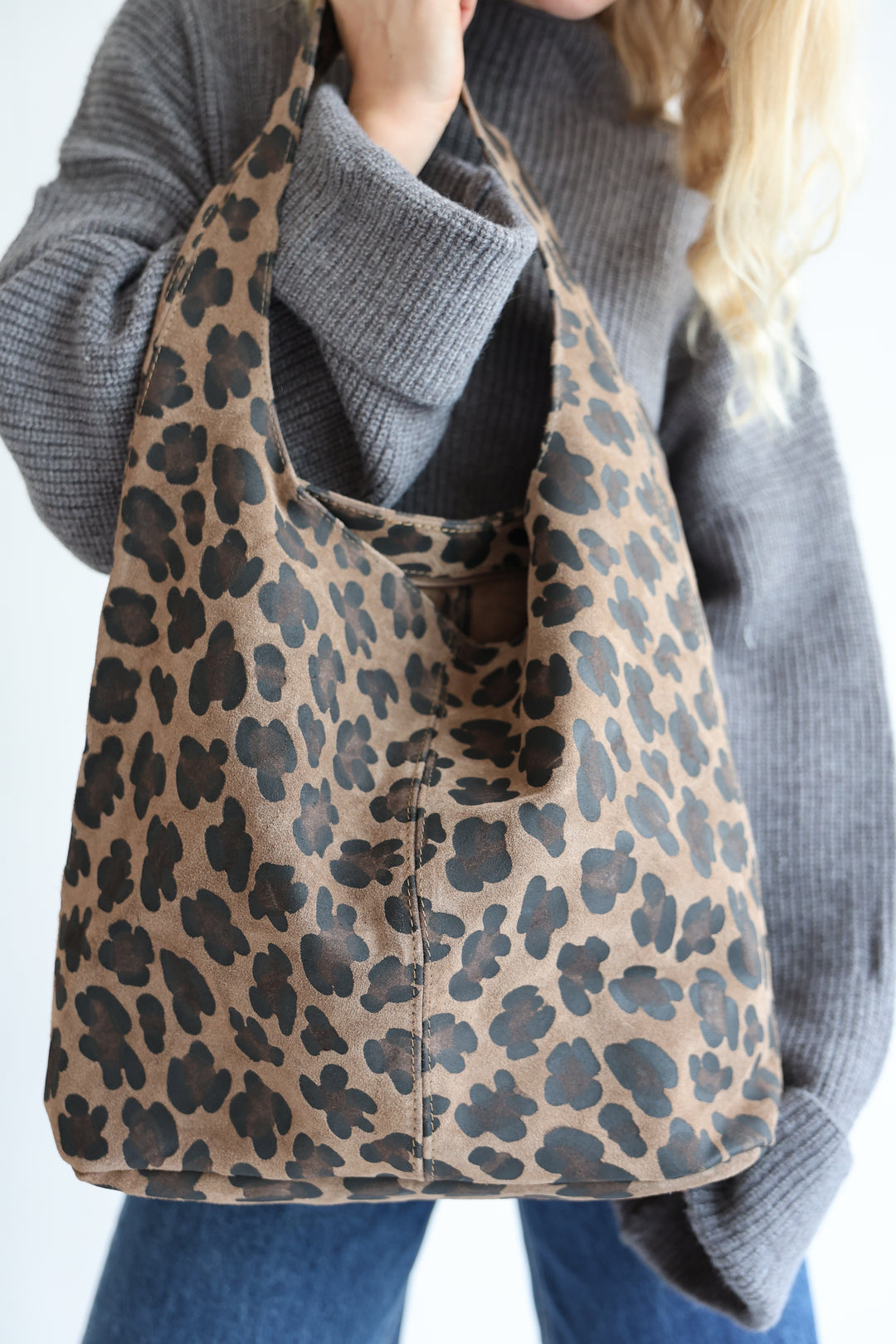 Handtasche aus Wildleder Vintage Vibes