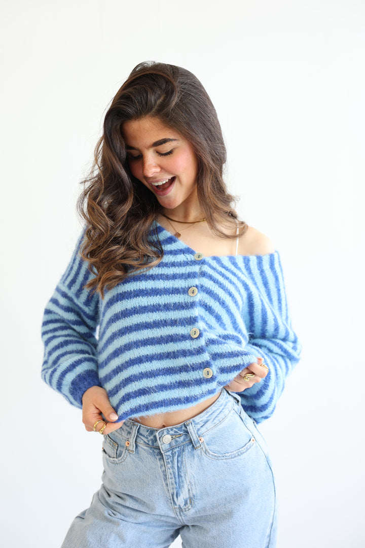 Gestreifter Cardigan Cosima
