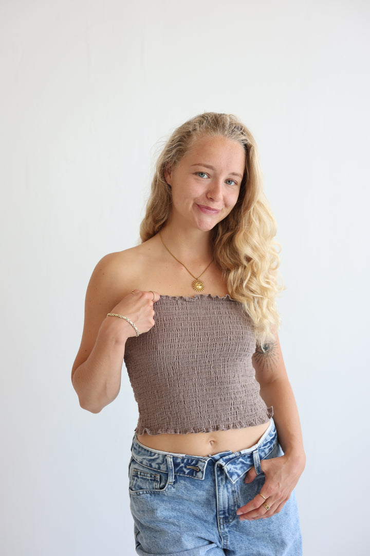 Croptop aus Musselin Malu