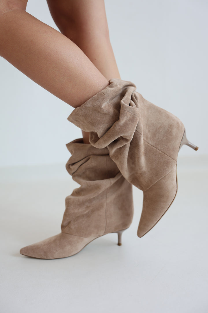 Slouch Heel Boots