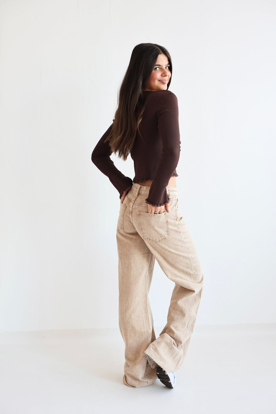 Extra Long Wide Leg Jeans Thessa