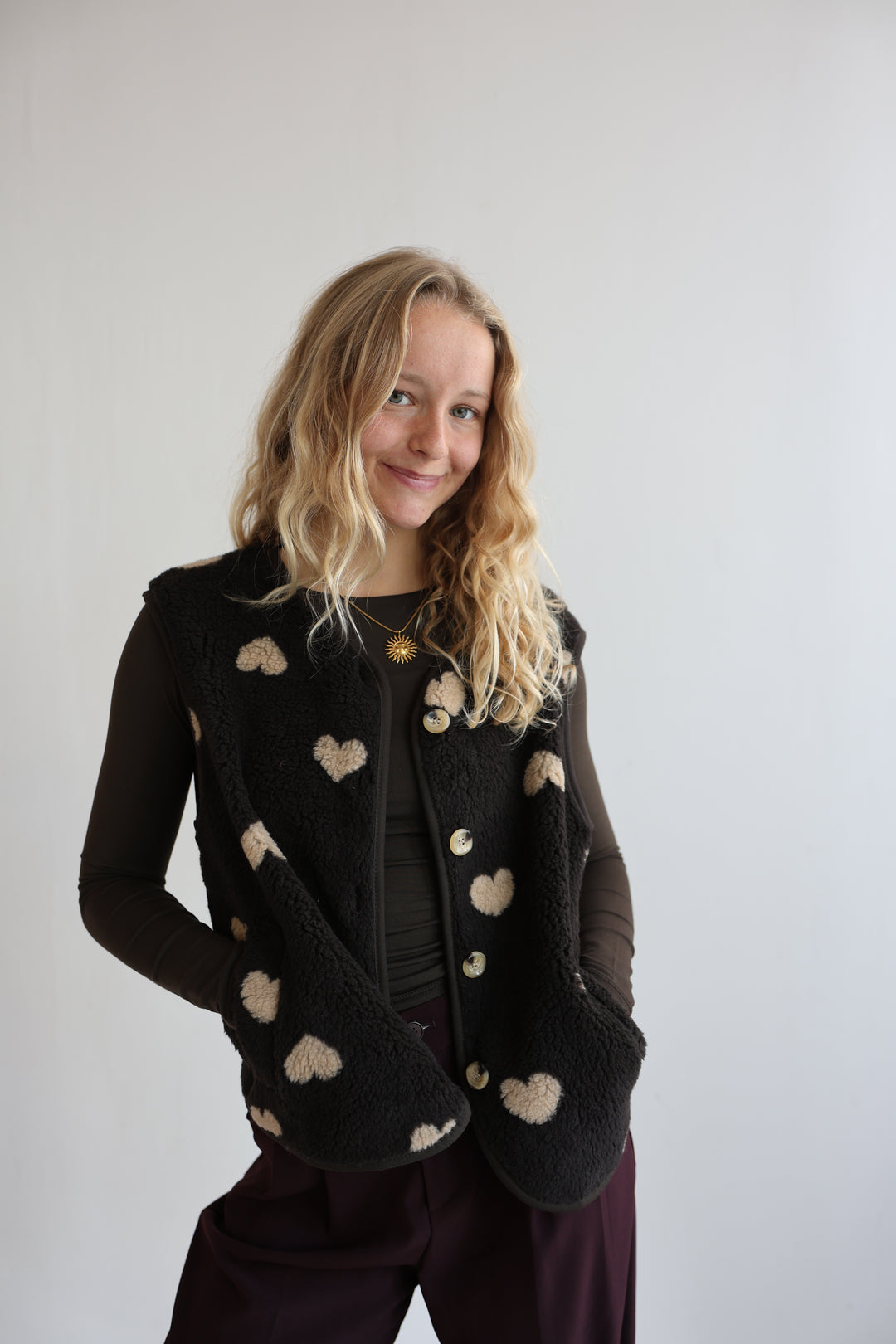 Teddyweste Warm Heart