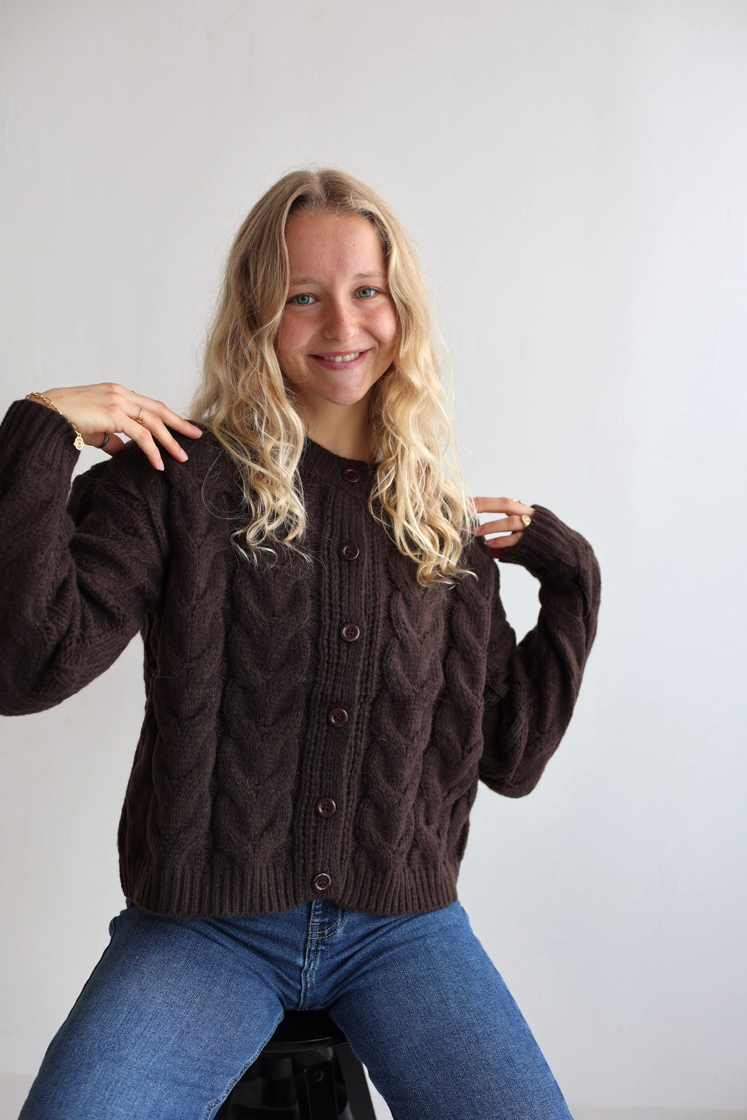 Luna Cable Knit Cardigan