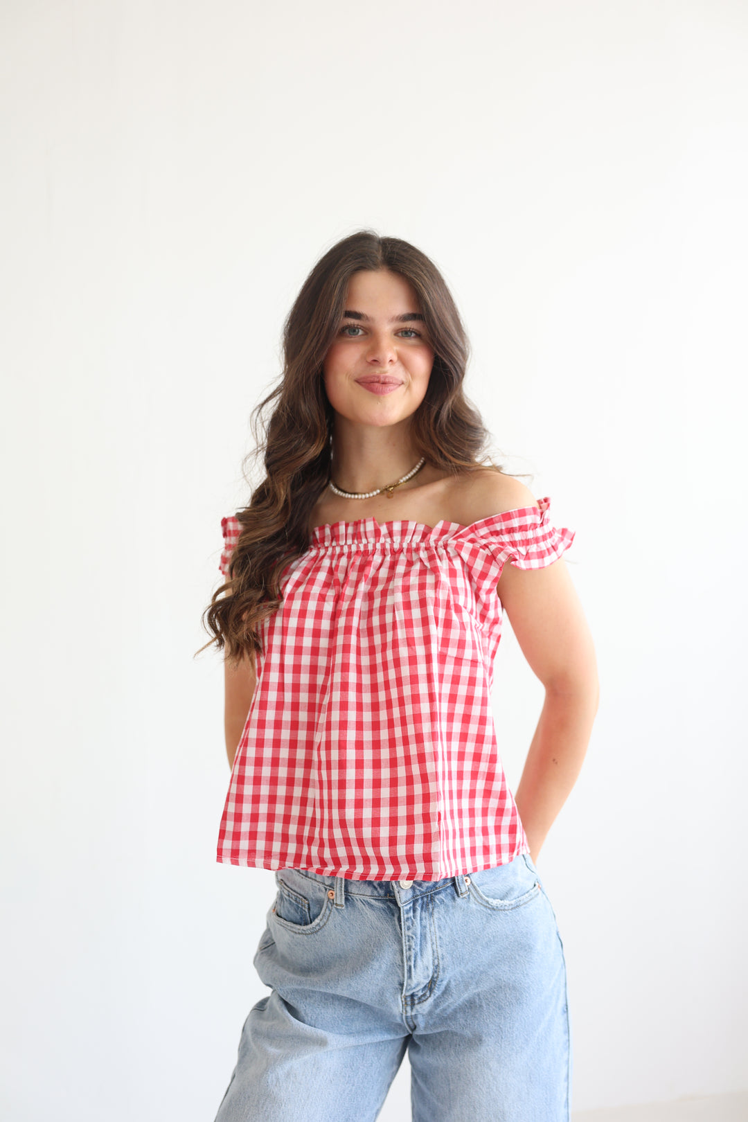 Smocked Ruffle Cami Top