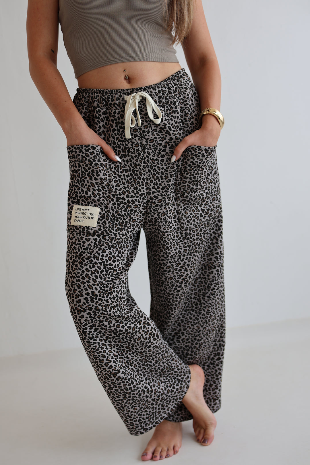 Sweatpants mit Leoprint Everyday