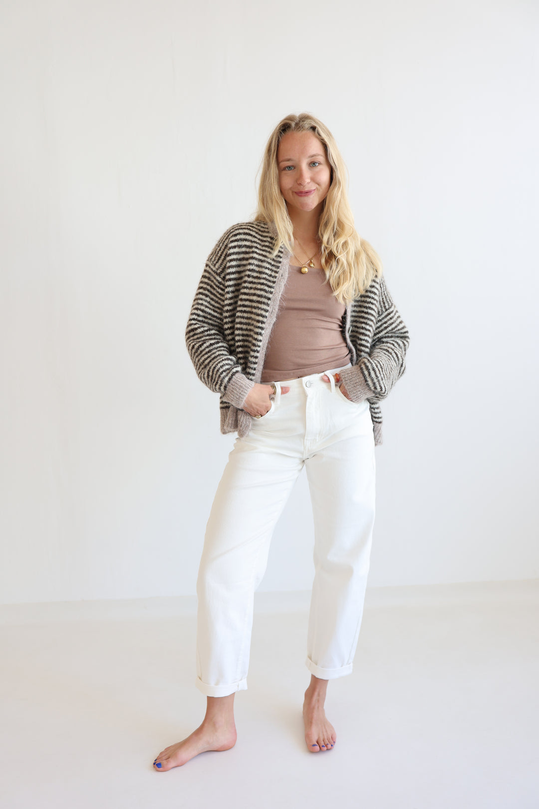 Gestreifter Cardigan Moodline Knit