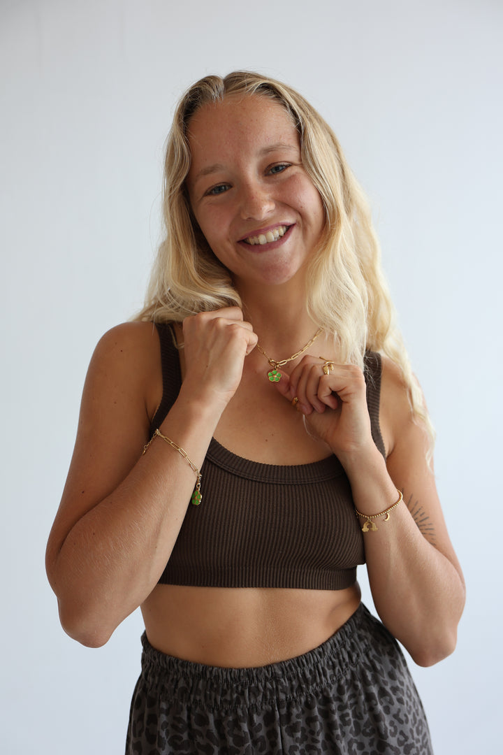 DIY Armband Green Wish