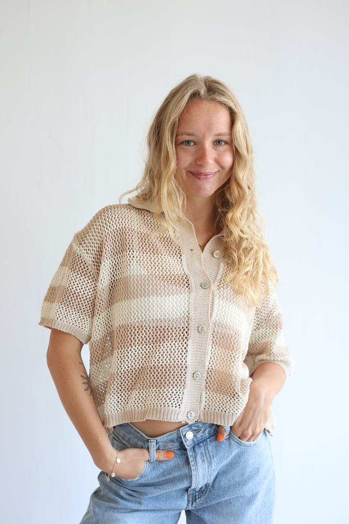 Crochet Polo T-Shirt