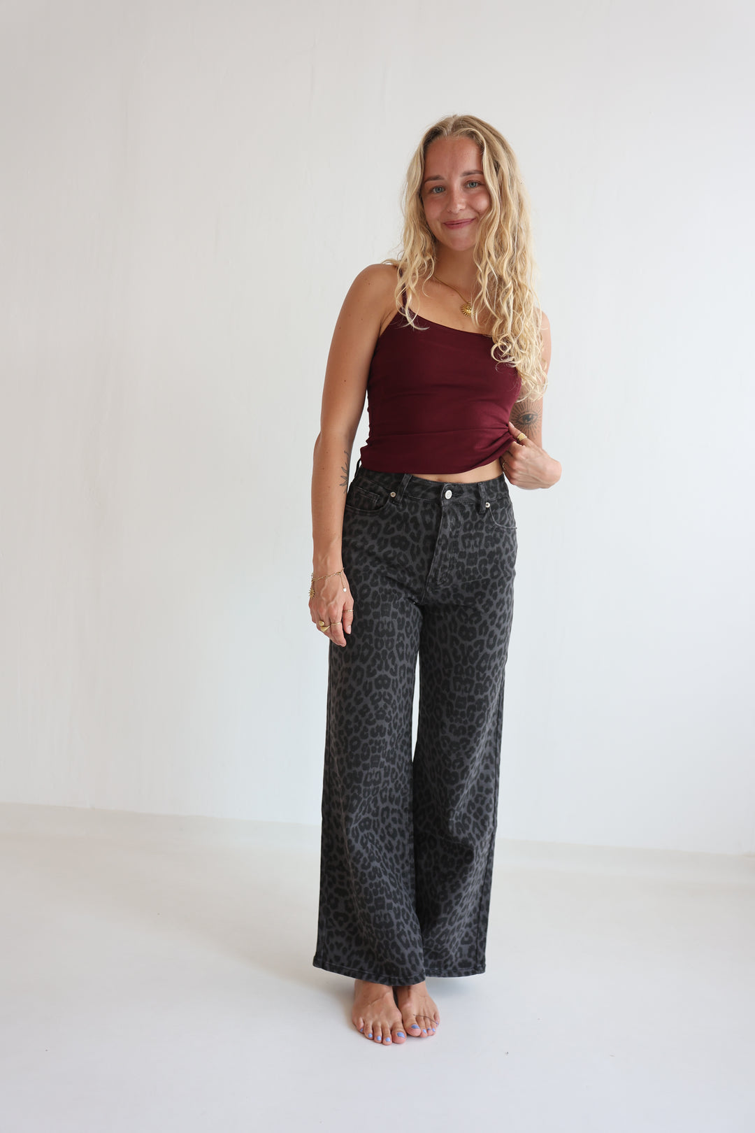 Noir Wild Wide Leg Jeans
