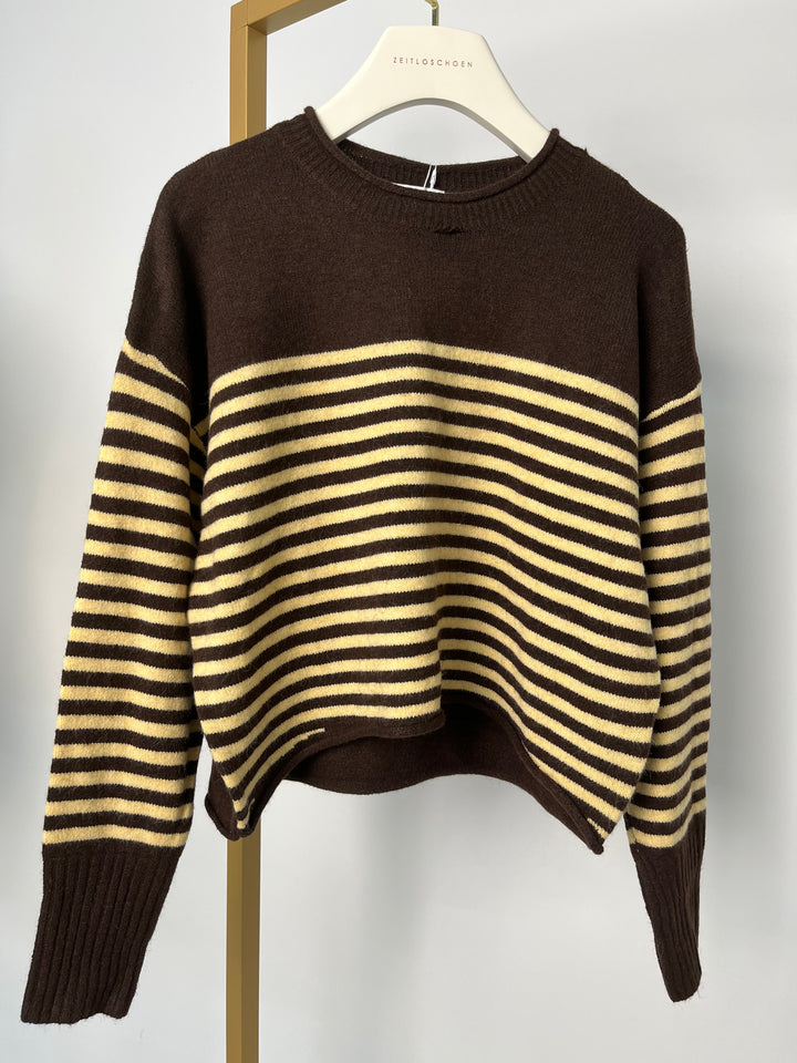 PULLOVER BRAUN/GELB (B-WARE)