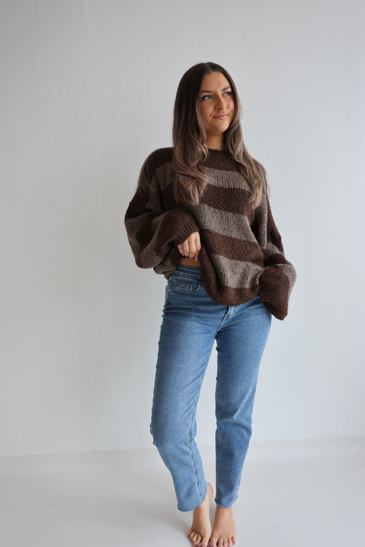 Fluffy Blockstripes Pullover Hannah