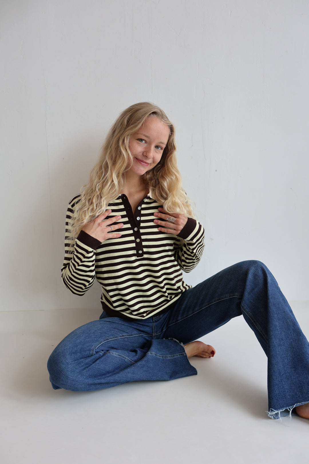 Rugby Striped Polo Longsleeve