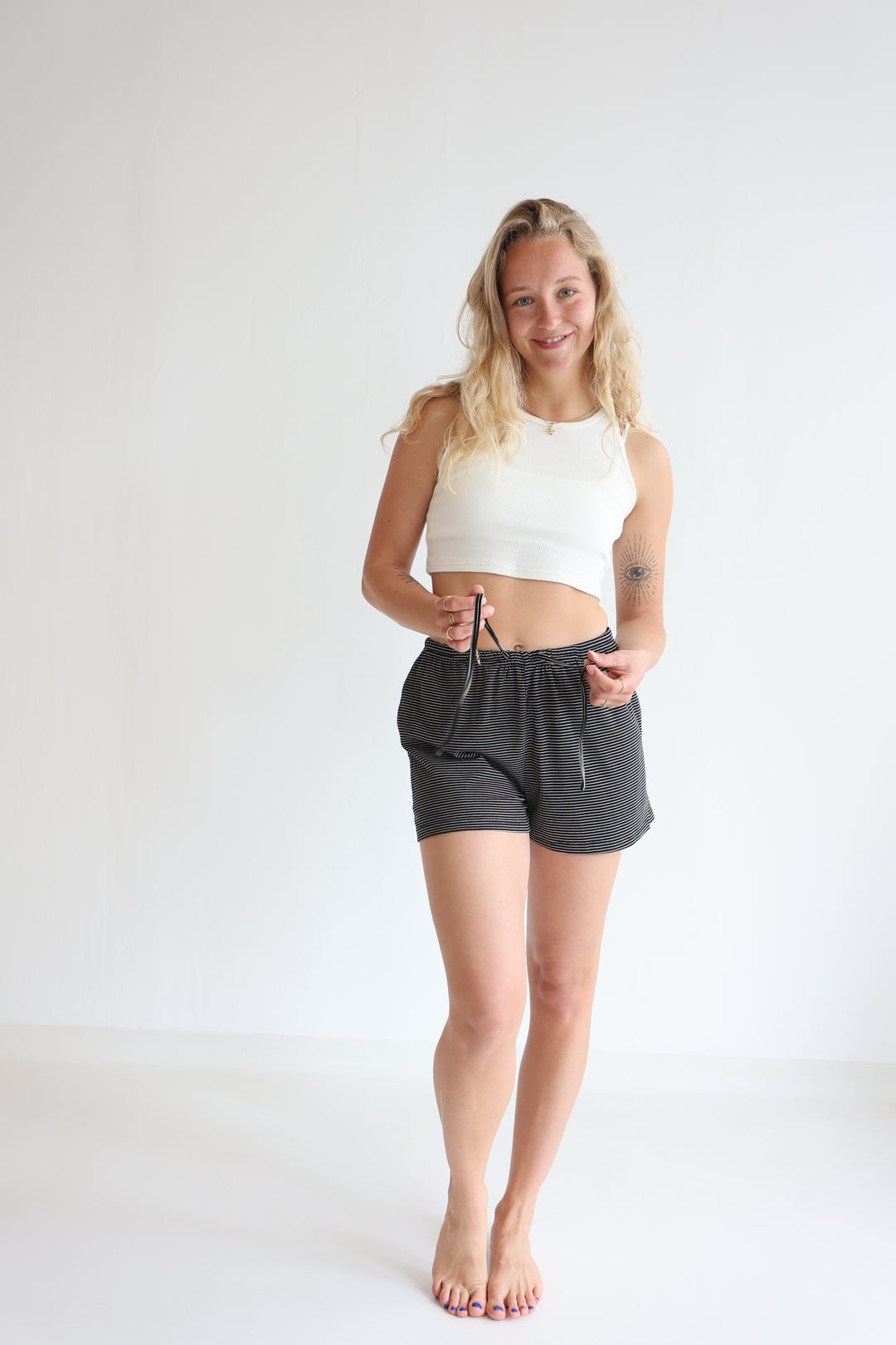 Soft Striped Shorts